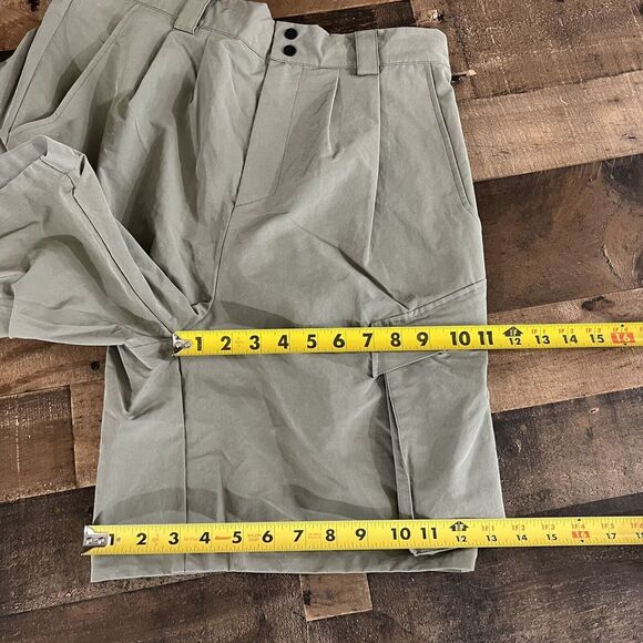 ARYS Dealer Shorts Mens Sz Medium Cargo Nylon Suede Removable Pockets Greygreen - Picture 5 of 16